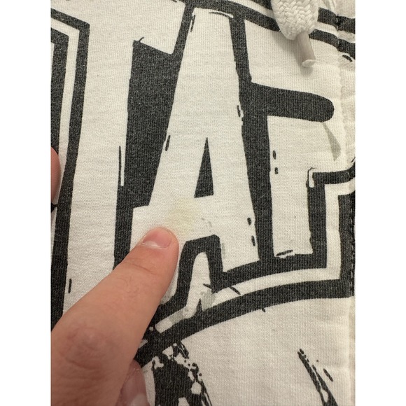 Tapout Mens White Full Zip Hoodie Graphic Print American Arrogant XL - Picture 4 of 10